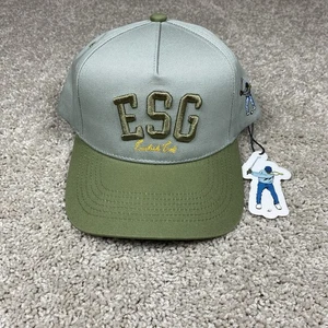 NWT Eastside Golf Sage Moss Green Five Panel Two-tone Logo Spell Out Hat Cap - Picture 1 of 8