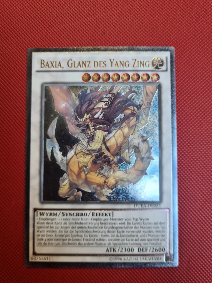 Yugioh BAXIA, GLANZ DES YANG ZING , duea-de051 Ultimate Rare deutsch NM 1st - Bild 1 von 1