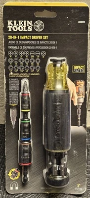 KLEIN TOOLS 32303HD 20 IN 1 IMPACT DRIVER SET SCREWDRIVER-TORX-HEX BIT-BRAND NEW - Image 1 of 2