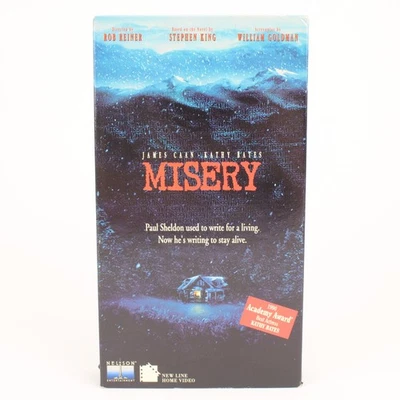 Misery VHS Tape Movie James Caan Kathy Bates Stephen King Horror - Image 1 of 2