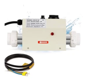 Mxmoonant Riscaldatore Piscina 3KW 220 240V, Riscaldatore Elettrico Vasca Idromassaggio con Controllo Temp Hardw - Foto 1 di 7