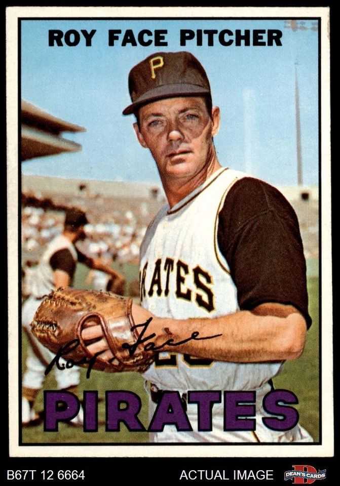 1967 Topps #49 Roy Face RO Pirates COMMON VARIATION 6 - EX/MT - Image 1 of 1