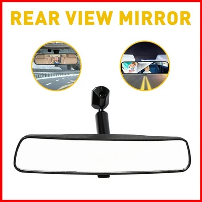 Universal 8" Car Interior Rear View Mirror Anti Glare Wide Rearview Angle Mirror - image 1 of 4