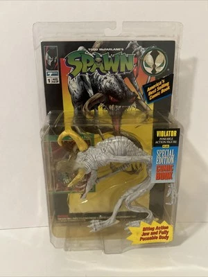 Figura de acción Spawn serie 1 VIOLATOR con cómic (1994) McFarlane's nueva en caja Foto 1 de 4