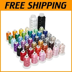 All-Inclusive 42pcs Thread Kit with 40 Colors + Bobbins for Effortless Sewing - Picture 1 of 9