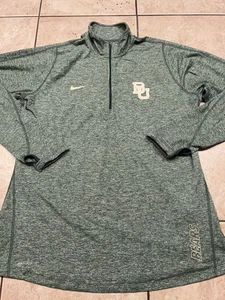 Baylor Bears Pullover Damen XL Nike Dri Fit Grün Pulli 1/4 Zip Element Shirt - Bild 1 von 7