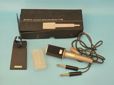 ⭐️ Vintage SONY F-99B One Point Stereo Dynamic MICROPHONE Made in JAPAN ⭐️ - Image 1 of 4