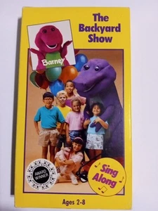 Barney The Backyard Show VHS 1992 Very Good Condition Purple Dinosaur Sing-along - Imagen 1 de 3