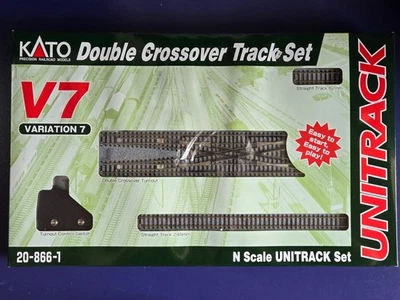 N Scale Kato Unitrack V7 Double Crossover Track Set, 20-866-1 - Image 1 of 4