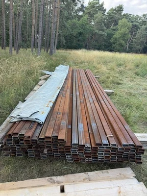 Rechteckrohr 80x40x4 Länge 6,75m Kastenprofil,Stahlrohr,Hohlprofil, Vierkantrohr - Bild 1 von 3