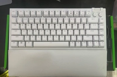 Razer BlackWidow V4 75% Mechanical Gaming Keyboard - White, Orange Switches - Image 1 of 4