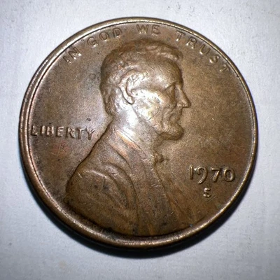 1970 S Lincoln PENNY Cent Slightly Off Center Edge / double Rim Edge - Image 1 of 4