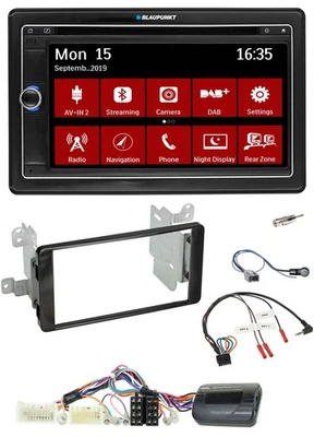 Blaupunkt Lenkrad DAB TMC 2DIN USB Bluetooth Navigation für Mitsubishi Outlander - Bild 1 von 4