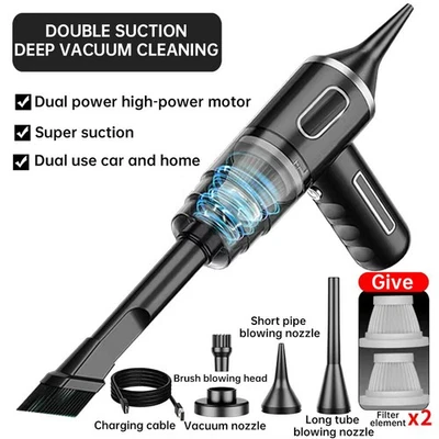 Cordless Hand Held Vacuum Cleaner Wet Dry Mini Portable Car Auto Home Duster - Image 1 of 4