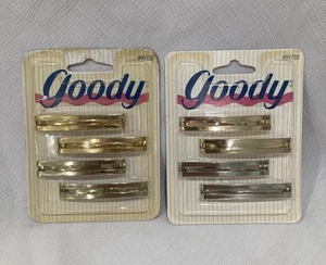 Barrette per capelli Goody 2,25” metallo tono argento e oro 4 totali (2 set) 93/98 nuove - Foto 1 di 13