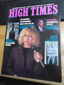 SELTEN OOP High Times April 1982 MAGAZIN Blondie Ramones Sex Pistols Punk Rush! - Bild 1 von 2