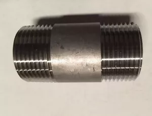 1/8" x 1-1/2" Threaded NPT Nipple Sch40 304 Stainless Steel - Picture 1 of 1