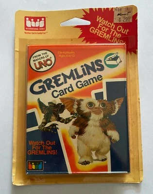 Vintage 1984 Brand New Gremlins Card Game, Still Sealed, Undamaged-NEW  - Image 1 of 4