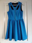 Ladies Blue Sleeveless Dress From River Island Size 12