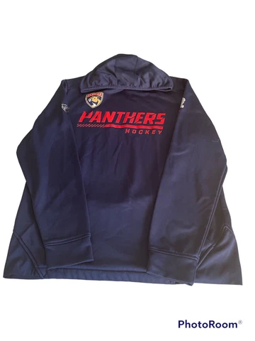 Preowned As-Is Fanatics NHL Florida Panthers Sweater With Hoodie Size L R3 Cover