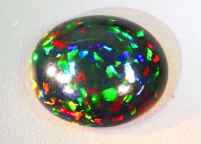 5.24 Cts"Electric fire 3D Flash_100 % Natural Multi-Color Solid Welo Black Opal" - Image 1 of 3