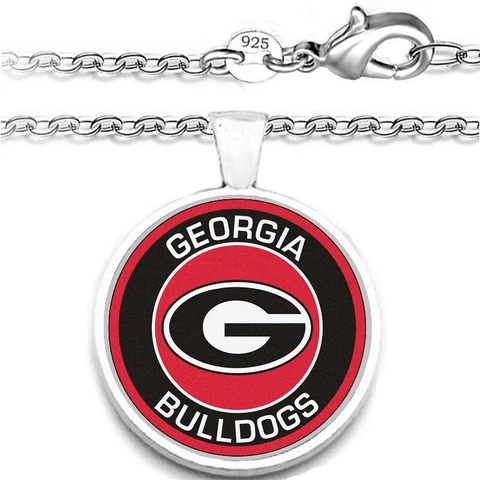Georgia Bulldogs Mens Womens 925 Sterling Chain Necklace W Gift Pkg A1 Cover