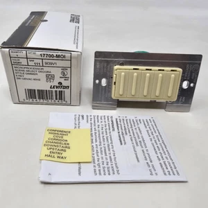 LEVITON IVORY DECORA ON/OFF PRESET 4-SCENE SELECTOR DIMMMER CONTROLLER 17700-MOI - Picture 1 of 6