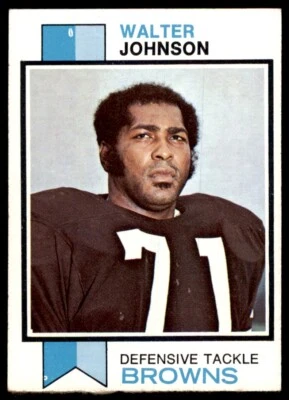 1973 Topps Football Cards Walter Johnson Cleveland Browns #255 - Image 1 of 2