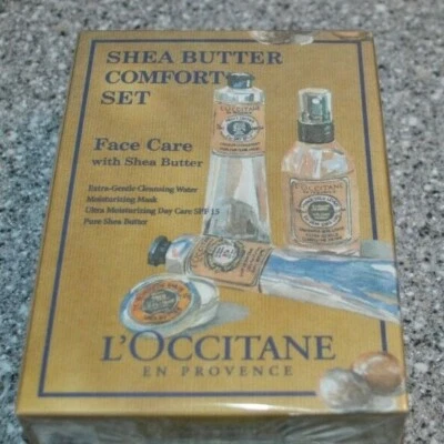 L'Occitane Shea Butter Comfort Set Face Care w/Shea Butter, 4 pcs, New/Sealed - Image 1 of 2