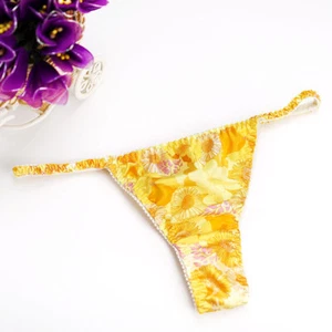 2 Pairs Womens Floral Panties Thongs Tangas Bikinis Hot Bottoms T Back Underwear - Picture 1 of 41
