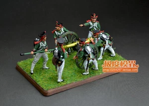 1/72 Napoleonic Wars Russian Army Artillery Group 6 Soldiers Painted Model - Picture 1 of 5