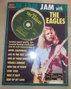JAM WITH THE EAGLES GUITAR TAB TABLATURE SONGBOOK BOOK CD Backing Tracks - Picture 1 of 5