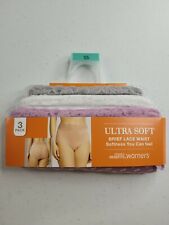 Warners Women's Brief Lace Waist Underwear Panties Ultra Soft 3-Pair Small 5 S