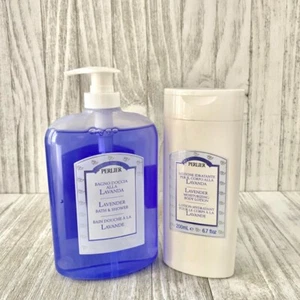 Perlier Lavender Moisturizing Body Lotion 6.7floz & Bath Shower Gel 16.9floz Set - Picture 1 of 4