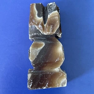Chess Piece Brown Marble? Onyx Stone Aztec Replacement Rook - Picture 1 of 8