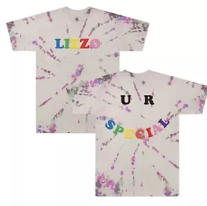 Lizzo U R Special Tour Merch Exclusive Tie Dye T-Shirt Rainbow Puff Print NEU XL - Bild 1 von 7
