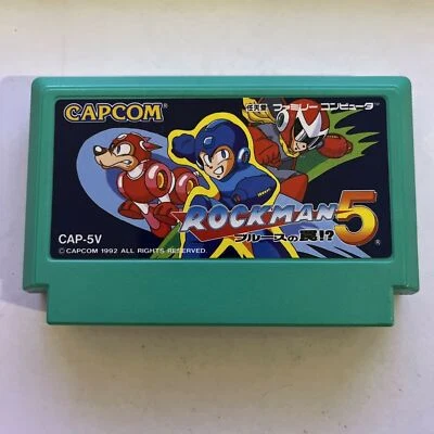 Rockman 5 (Megaman 5) - Nintendo Famicom NES NTSC-J Japan 1992 CAP-5V - Image 1 of 3