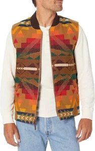 Pendleton Alto Mesa Quilted Wool Vest (M) Insulated Lined NEW Native American - Picture 1 of 12