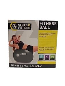 Series 8 Fitness Exercise Ball 26” Black Fitness Ball Core Balance Flexibility