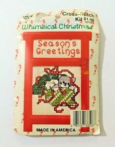 Whimsical Christmas Ornament Counted Cross Stitch Kit Cat What's New 107321 - Picture 1 of 2