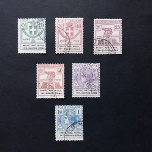 ITALIA REGNO 1924/ ENTI PARASTATALI, SERIE DI 6 VALORI, USATI - Imagen 1 de 2