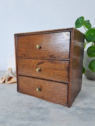 Antique Miniature Chest of Drawers, Apprentice Piece, Antique Spice Box Cover