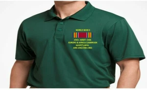 CINTA DE LA SEGUNDA GUERRA MUNDIAL CAMPAÑA EGIPCIO-LIBIA *CAMISA POLO BORDADA/SUDOR/CHAQUETA. - Imagen 1 de 8
