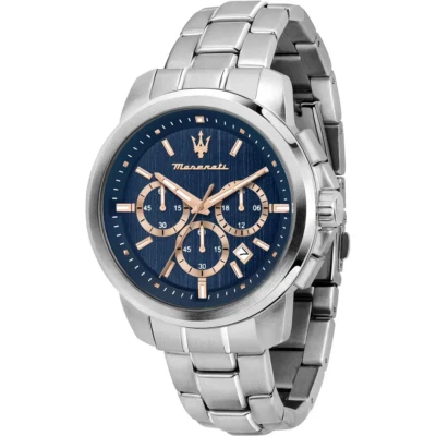 MASERATI SUCCESSO R8873621037 OROLOGIO ACCIAIO BLU ROSE' LIST. 199€ SOTTOCOSTO - Immagine 1 di 3