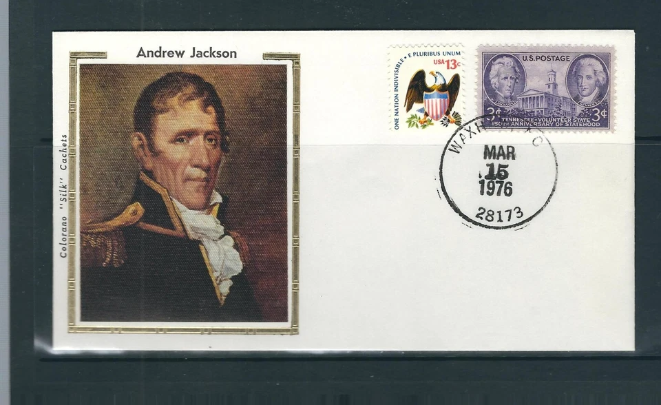 USA Presidents / Andrew Jackson . (  NOT A FDC ). Colorano Silk Cachet - Image 1 of 1