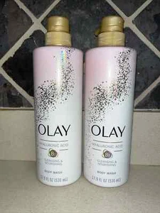 2 Olay Limpiador y Nutritivo Jabón Corporal Bomba de Ácido Hialurónico 17.9oz - Imagen 1 de 3