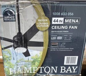 Hampton Bay Mena 44 in. Matte Black Ceiling Fan Replacement parts 1008 633 056 - Picture 1 of 7