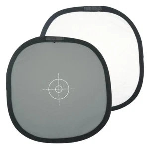 12"/30cm 2-Sided Collapsible White Balance Disc 18% Gray Panel+Target Reflector - Picture 1 of 6