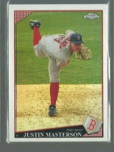  2009 Topps Chrome Refractors #96 Justin Masterson (ref 67895) - Image 1 of 1