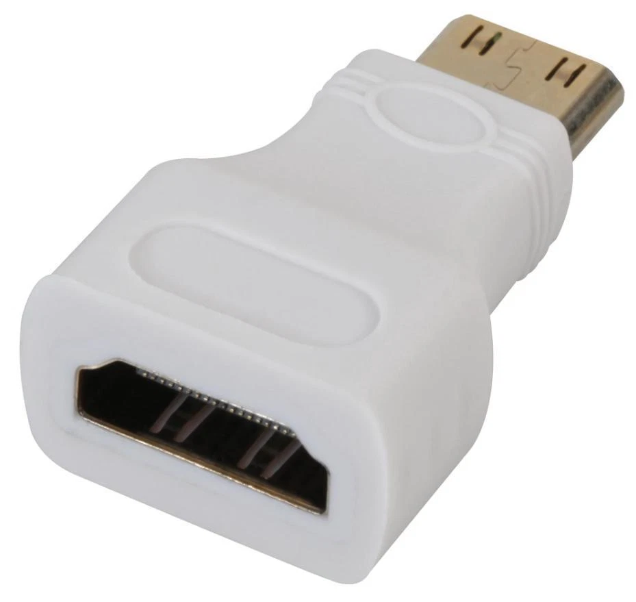 Mini HDMI Male to HDMI Female Adaptor, White SC0005 - Изображение 1 из 1
